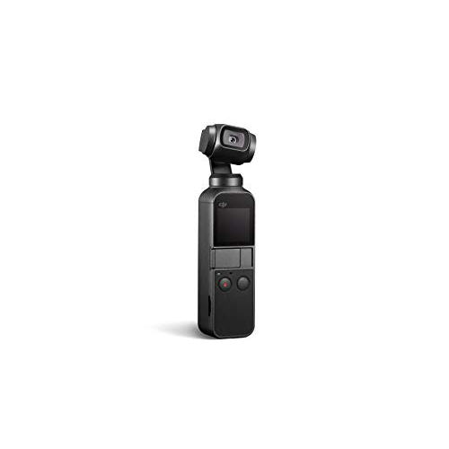 DJI Osmo Pocket - Handheld 3-Axis Gimbal Stabilizer with integrated Camera 12 MP 1/2.3” CMOS 4K60 Video, for YouTube, TikTok, Video Vlog, Streamlabs, Attachable to Smartphone, Android, iPhone, Black