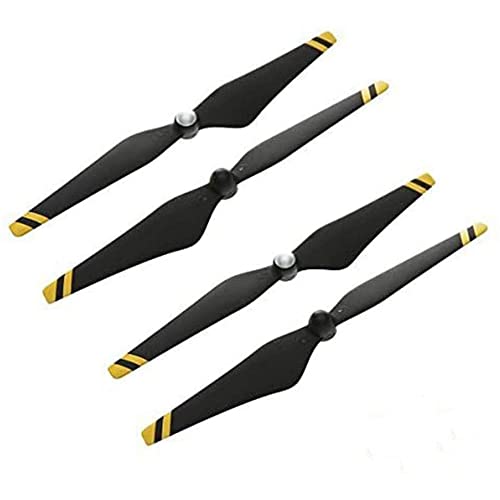 2 Pairs DJI 9450 Props Carbon Fiber Reinforced Self-tightening Propellers (Composite Hub, Black with Yellow Stripes)