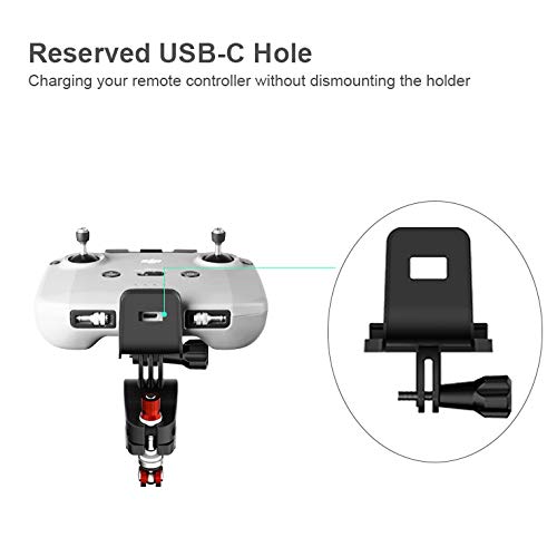 O'woda Mavic 3 Bicycle Remote Control Mount Bike Clip RC Holder for DJI Mavic 3 / Air 2S / Mini 2 / Mavic Air 2 / Mini 3 Pro RC-N1 Drone Remote Control Aerial Photography Accessory, not for DJI RC - Image 5