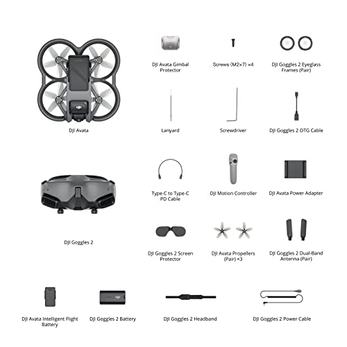 DJI Avata Pro-View Combo (DJI Goggles 2) - First-Person View Drone UAV Quadcopter with 4K Stabilized Video, Super-Wide 155° FOV, Built-in Propeller Guard, HD Low-Latency Transmission - Image 3