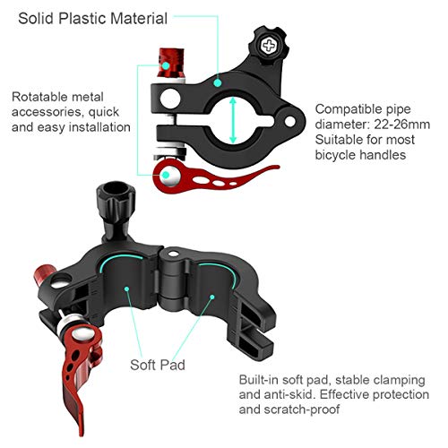 O'woda Mavic 3 Bicycle Remote Control Mount Bike Clip RC Holder for DJI Mavic 3 / Air 2S / Mini 2 / Mavic Air 2 / Mini 3 Pro RC-N1 Drone Remote Control Aerial Photography Accessory, not for DJI RC - Image 6