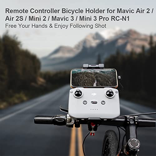 O'woda Mavic 3 Bicycle Remote Control Mount Bike Clip RC Holder for DJI Mavic 3 / Air 2S / Mini 2 / Mavic Air 2 / Mini 3 Pro RC-N1 Drone Remote Control Aerial Photography Accessory, not for DJI RC - Image 8