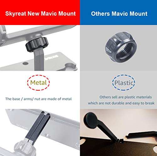 Skyreat Mavic Mini Air Pro Foldable Aluminum Metal 4-11" Ipad Tablet Mount Holder for DJI Mavic 2 Pro,Zoom/Mavic Pro/Mavic Air,Spark Accessories Remote Controller - Image 7