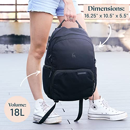 Brevite Jumper Photo Compact Camera Backpack: A Minimalist & Travel-friendly Photography Backpack Compatible With Both Laptop & DSLR Accessories 18L (Black) - Image 3