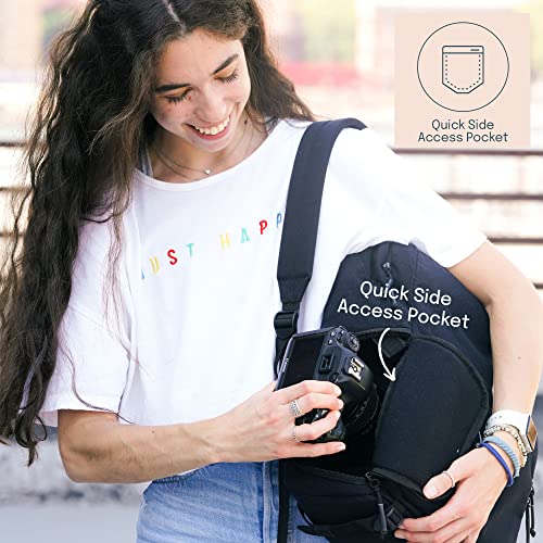 Brevite Jumper Photo Compact Camera Backpack: A Minimalist & Travel-friendly Photography Backpack Compatible With Both Laptop & DSLR Accessories 18L (Black) - Image 4