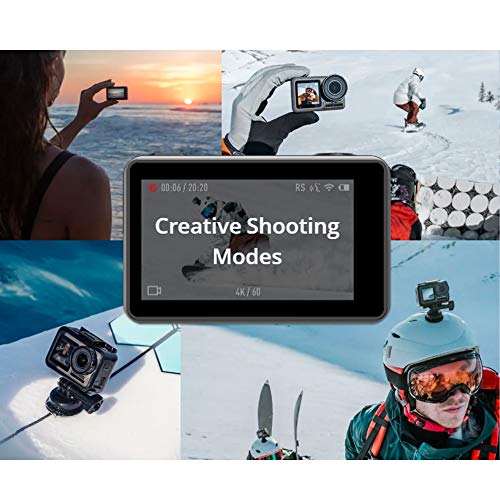 DJI Osmo Action - 4K Action Cam 12MP Digital Camera with 2 Displays 36ft Underwater Waterproof WiFi HDR Video 145° Angle, Black - Image 3