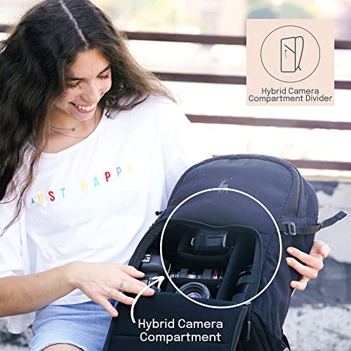 Brevite Jumper Photo Compact Camera Backpack: A Minimalist & Travel-friendly Photography Backpack Compatible With Both Laptop & DSLR Accessories 18L (Black) - Image 8