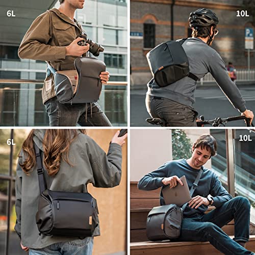 PGYTECH OneGo Camera Shoulder Bag for Cannon 5D SLR Camera& Lens Camera Sling Bag for DJI DJI AVATA Mavic 3 Crossbody Camera Bag for Macbook Pro 10L - Image 3