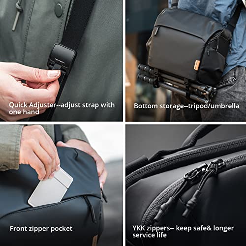 PGYTECH OneGo Camera Shoulder Bag for Cannon 5D SLR Camera& Lens Camera Sling Bag for DJI DJI AVATA Mavic 3 Crossbody Camera Bag for Macbook Pro 10L - Image 5