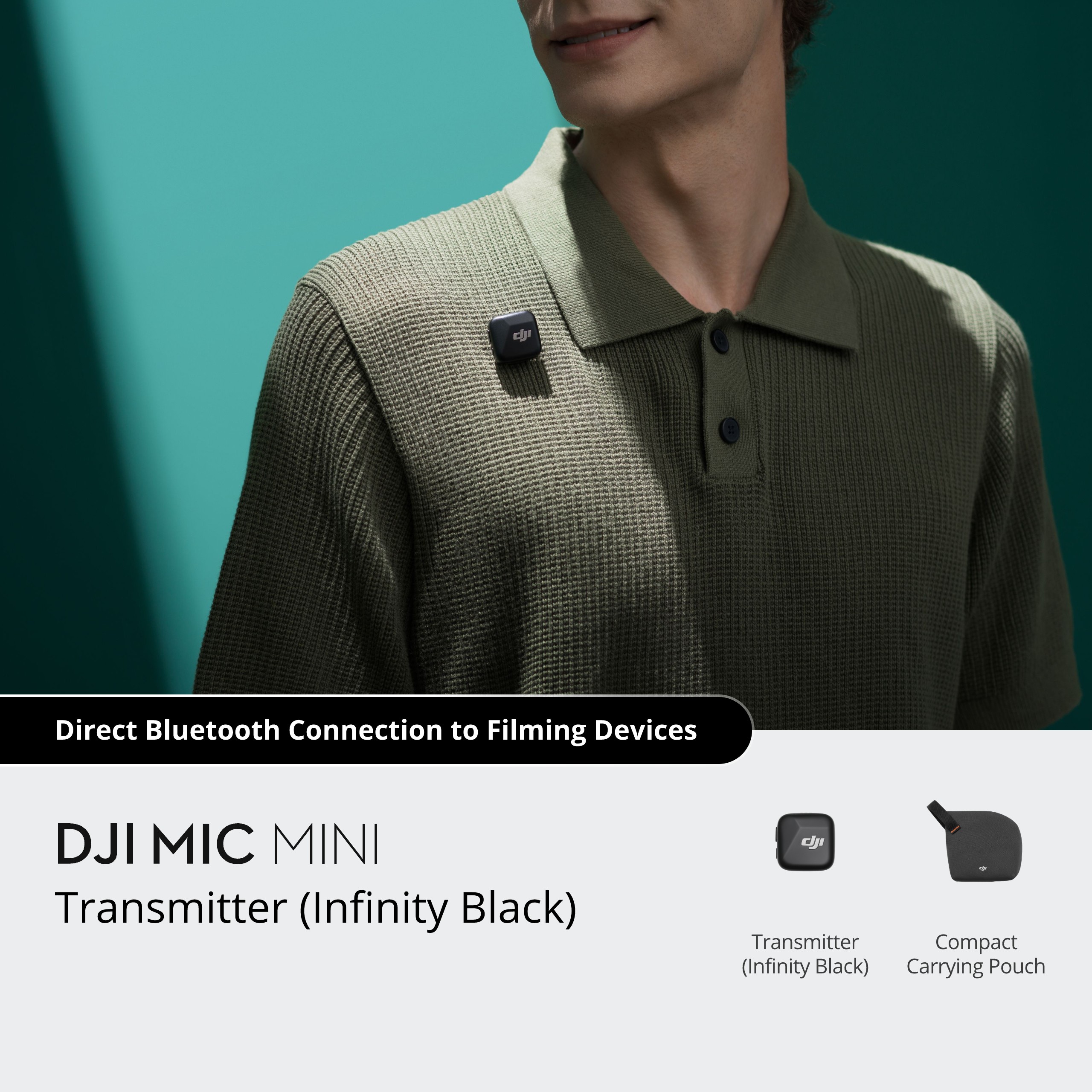 DJI Mic Mini Transmitter (Infinity Black) - Image 3